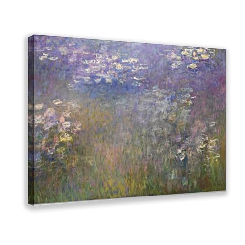 Toile tendue aux nénuphars Monet pour une déco de bureau zen