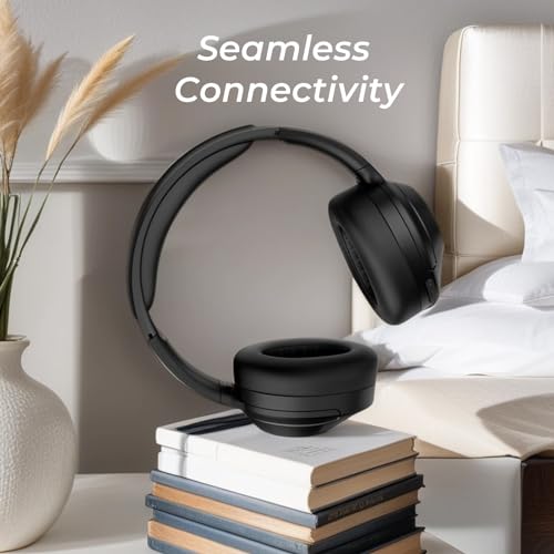 Image of Active Noise Cancelling Wireless Bluetooth Headphones with Mic and Clear Calls, Bluetooth 5.0, 30 Hours Playtime, Comfort Fit, Model 2
