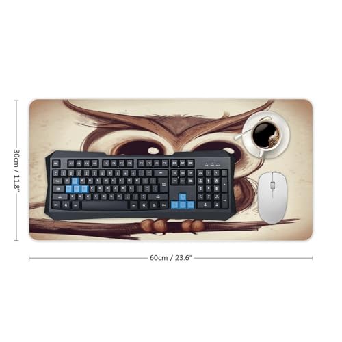 Cute Owl Desk Pad grande goma antideslizante 30x60cm miniatura 2
