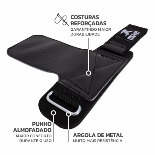 Luva Hand Grip Power Muvin – Luva Para Crosstraining – Treino – Punho em EVA Dublado – Para Altas Ca