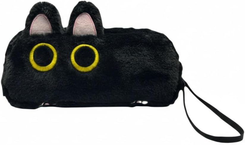 Large Capacity Pencil Case, 3D Cat Fluffy Cute Pen Bags Pencil Pouch Organizer for Office College School