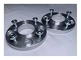 Espaciadores Aleación Aluminio 2 Adaptadores Rueda Aleación Aluminio 25 Mm Espaciadores PCD 4x100 Centrados En El Cubo Espárragos Orejeta 57,1 Mm M12x1,5