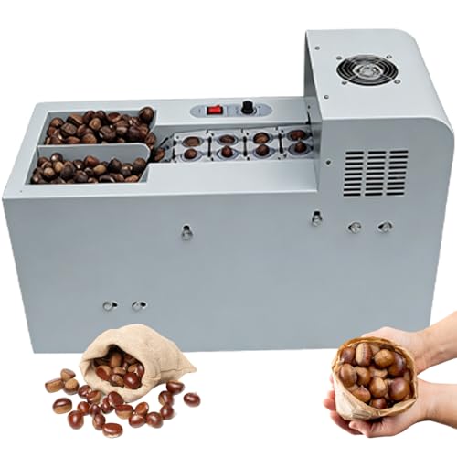 Máquina premarcadora de castañas, preparación automática de tostado, capacidad de 60-120 kg/h, fácil intercambio de moldes, profundidad de corte ajustable de 0,5 a 2,5 mm para tiendas de castañas
