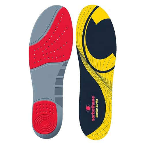 Sorbothane Talon, 44-45 , Protége-talons pour chaussures de football, coureurs et marchettes, Insert de chaussure absorbant les chocs pour la fasciite plantaire