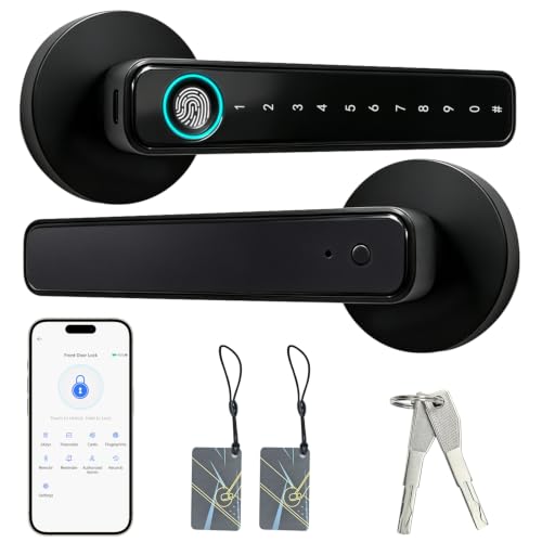Orcahived Fingerprint Door Lock with Keypad, 5-in-1 Smart Door Knob - image 1