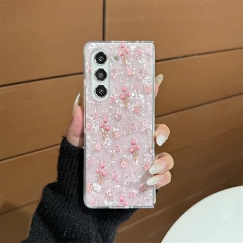 Coque antichoc Samsung Z Fold 6 évite les rayures avec style rose