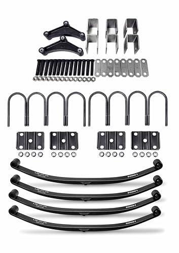LIBRA 6000lbs 6K Mobile Home Trailer Axle Tendem Suspenion Kit 3000lbs Leaf Springs U Bolt Kit & Hanger Kit