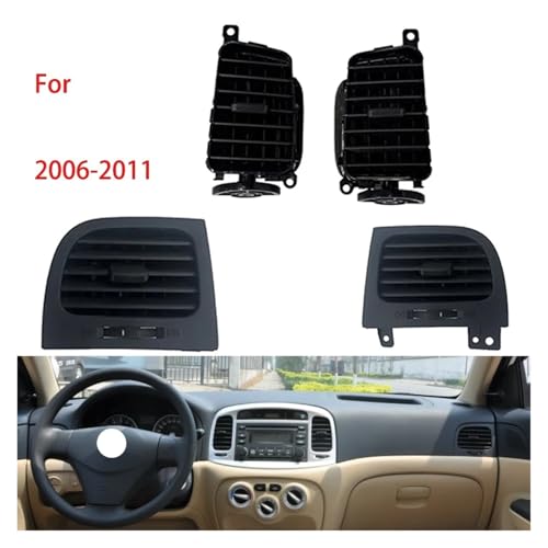 Panel de rejilla de salida de ventilación central compatible con Hyundai Accent 2