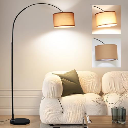 ANTNELICHT LUNA Lampada da Terra ad Arco Vintage - Illuminazione Soggiorno/Camera da Letto con LED...