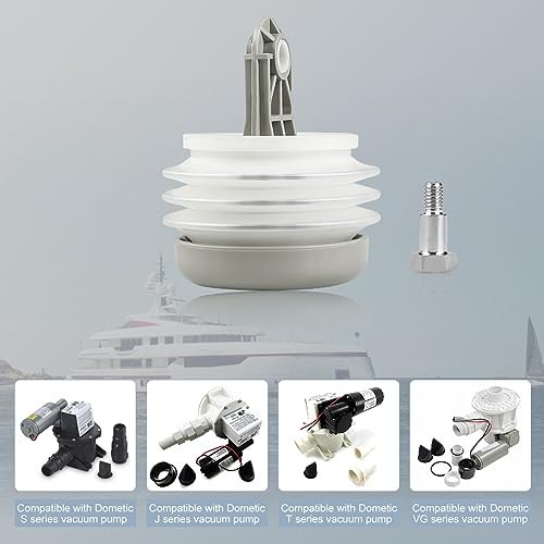 Image of JDMON Pump Bellow Kit Toilet Pump Bellows Kit Compatible with Dometic S /T /J /VHT /VG Series Vacuum Pump Kit Replace 385230980 385310151 With 4 Duckbill Valve Bushing, O-Ring Kit, Bolt