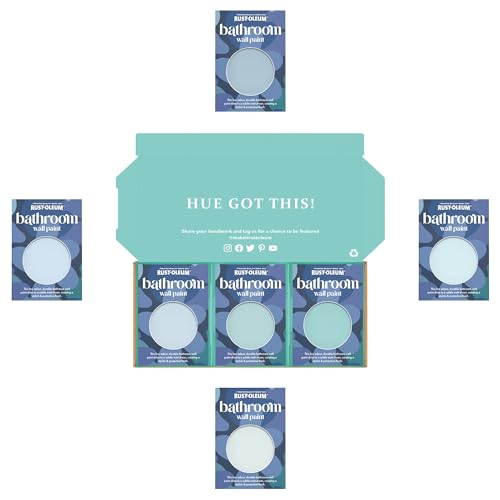 Rust-Oleum Bathroom Wall Paint in Matt Finish - Soft Blues Tester Box