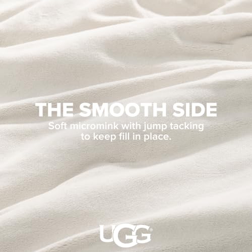 Image of UGG Remina Twin Comforter Set, Dorm Bed in a Bag, 4-Piece, Chestnut Brown