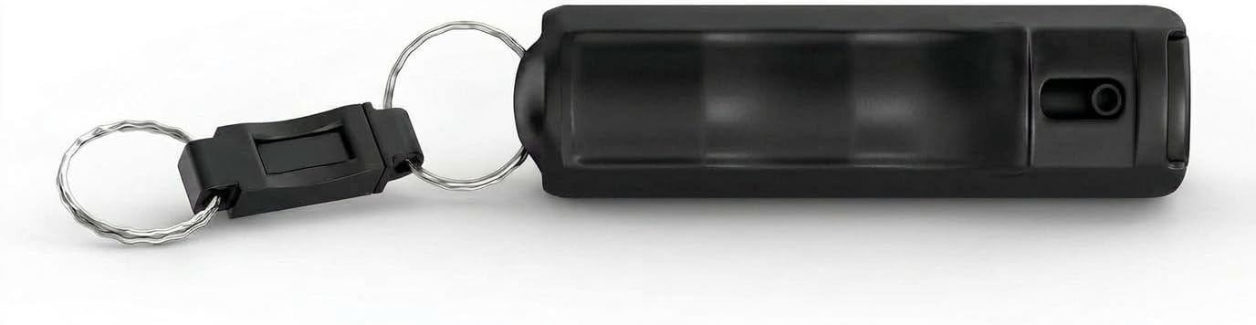 REDD, X3 OC/CS/PAVA Pepper Spray | Patent Pending Triple-Action Formula | Fast Acting/Maximum Power | Hardshell, Quick Release Key Ring & UV Marking Dye | Flip Top Stream (1/2 oz)