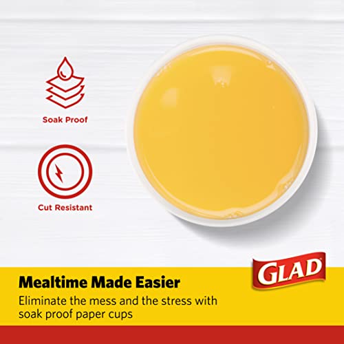 Glad Everyday Disposable Paper Cups With Aqua Victorian Design, 12 Ounces | 12 Oz Paper Cups For Everyday Use From Glad | Disposable Cups Paper | 50 Count #TOP2