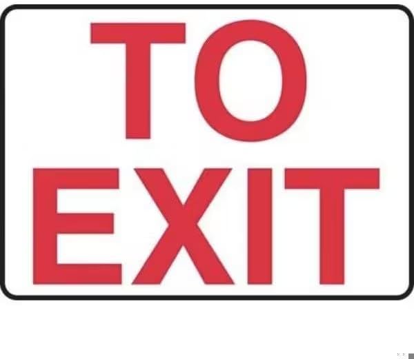 Exit Sign, Accu-Shield, 14 in W, 10 in H, Mfr: MADC530XP-A