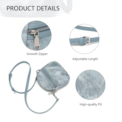 Women's Purses Crossbody Stylish Denim Blue Crossbody Bag Women's Crossbody Purse and Cross Body Purse for Woman3
