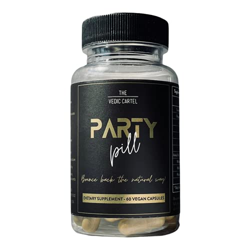 Party Pill- The Best Natural Hangover Aid, Liver Support, Hydration, Complete Hangover Remedy