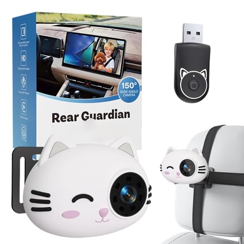 Cámara de coche para niños con monitor de asiento de visión nocturna 1080P y gran angular