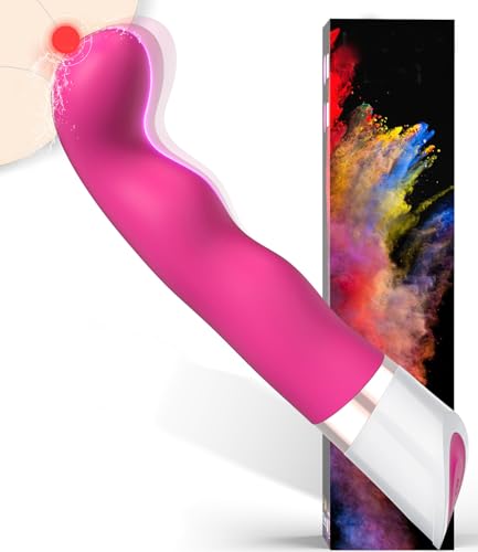 G Spot Vibrator Dildos - Vibrators Wand Curved Tip for Gspot Clitoral Prostate Stimulator, Anal Vibrator Sex Toy for Women, Mini Wand Vibrator Slim Female Vibrater Adult Toys, Vibradores Consoladores