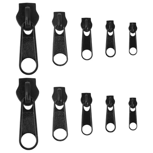 Curseur Charnière de Rechange, 10 pièces Fermeture éclair Universelle Fermeture Éclair en Métal Curseurs pour Zips Amovibles Tiroirs pour Charnières pour...