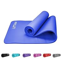 ZANGCO Yoga Mat - Multi-Purpose Extra Thick BNR Foam Exercise Mats, Suitable for Stretching, Pilates, Resistance Workout & Therapy, Home & Gym Equipment Accessory for Men Women Kids- 183X60CM (Blue)