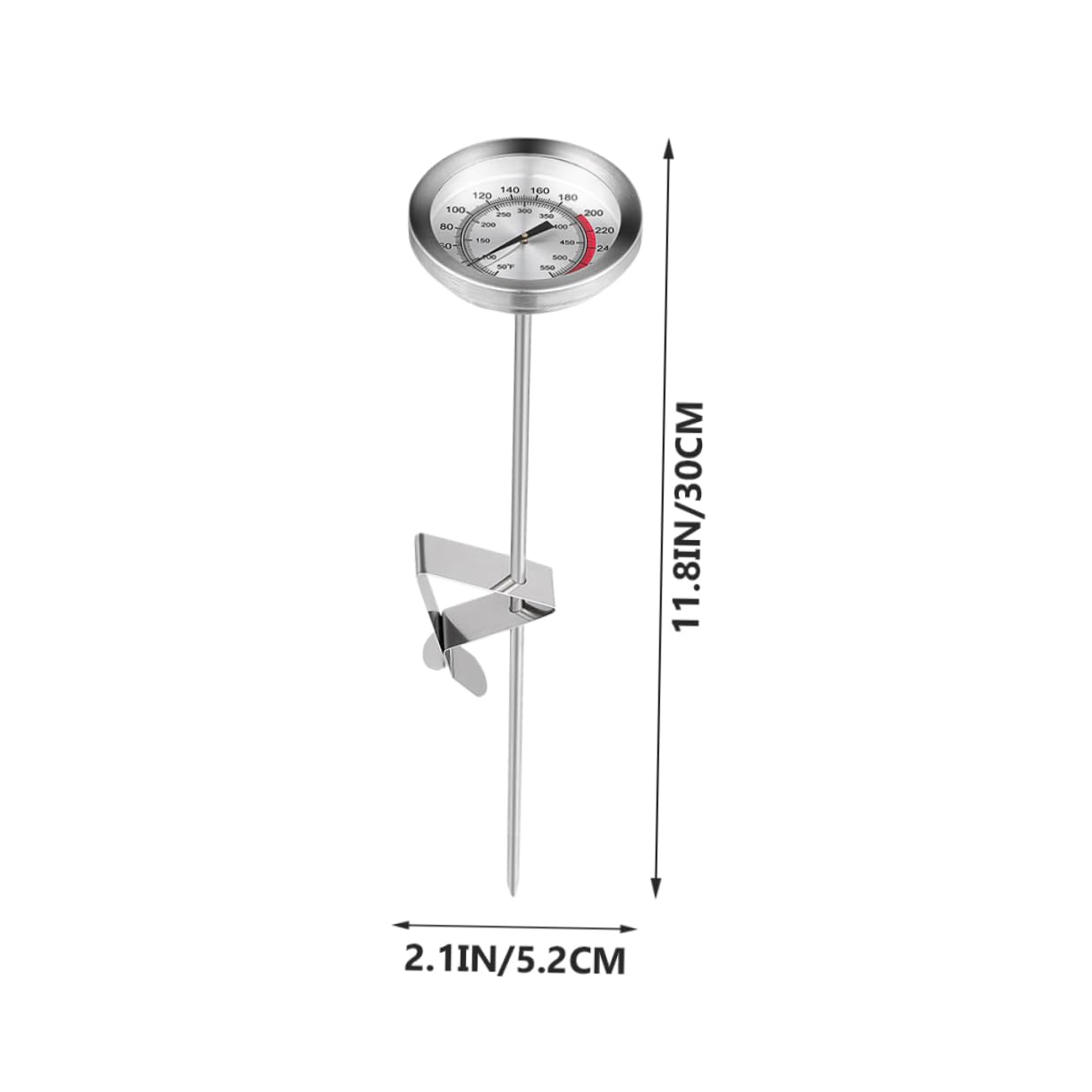 MAGICLULU 2pezzi Termometro Da Cucina Inossidabile Con Punta Sottile Per Bbq Frittura e Cottura Di Carne Misurazione Rapida e Precisa Della Temperatura Per Ogni Occasione
