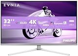 Philips 32M2N8900AM 31.5 inch UHD Monitor 240Hz, QD-OLED Panel, 0.03ms GtG, Adaptive Sync, HDR400 TrueBlack, FreeSync Prem. Pro, G-Sync Comp., Speakers (3840x2160 HDMI 2x 2.1 DP 1x 1.4 USB Hub) Silver - 2