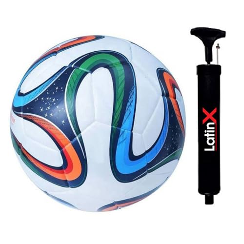 Image of LatinX Football (4 Color Ball With Pump, Multicolor)