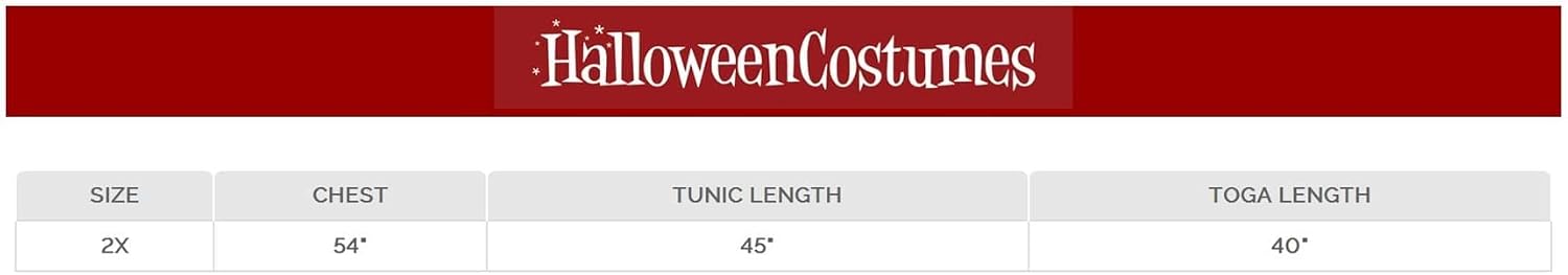 Men's Plus Size Roman Toga Costume - Tunic with Attached Cape, Headband, and Belt - Pullover Design