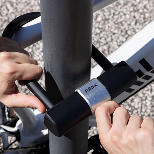 Nilox Catena U-Shape per Bicicletta, Catena di Protezione Bici Antifurto e Scasso, Cavo di Alta Qualità, Resistente a Graffi e Tagli, 2 Chiavi Incluse - 5