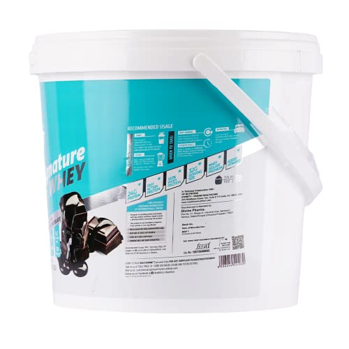 Image of HF Series Signature Whey Protein Powder | With Added EAA and Glutamine|125 SERVINGS|Build Lean and Bigger Muscles|4Kg (SIGNATURE CHOCOLATE)