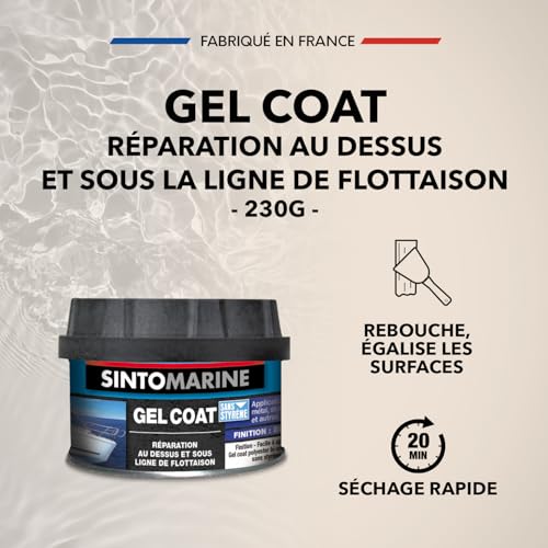 Gel Coat blanc SINTOMARINE étanche et résistant à l'eau de mer - 2