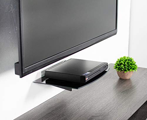 VIVO 23 to 55 inch Screen TV Wall Mount with Adjustable Tilt and Entertainment Shelf, Floating AV, DVD Shelving, Black, Mount-VWSF1 by VIVO - Image 4
