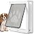CEESC Dog Door for Pets Up to 20 lb, Weatherproof Pet Door for Cats and Dogs, Durable, Snap-in Closing Panel Included, Suitable for Interior and Exterior Doors(Small White)