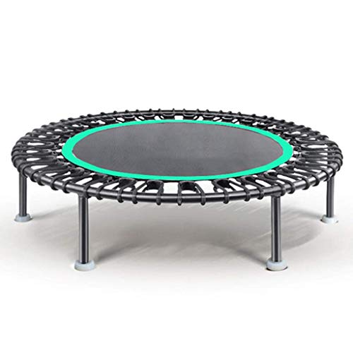 Trampoline Mini für Kinder Grün und Pink 40 Zoll hängendes elastisches Seil Eltern-Kind-Fitness Silent Cardio Training Support 200kg