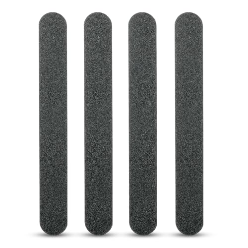 Amazon Basics Double Sided Nail Files Salon Boards 4-Pack for Nail Care and Shaping, Black - image 1