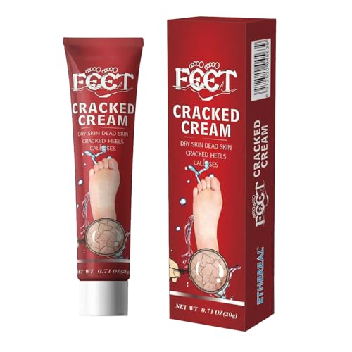 Mnozreo Crema de reparación para pies y manos, crema de manos y pies, crema para pies con ácido hialurónico para pies, crema para pies para talones agrietados y piel seca, 20 g, 1 unidad