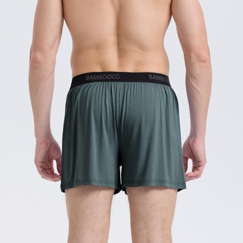 Image of BAMBOO COOL Mens Boxer Shorts Underwear Soft Comfortable Breathable Knit Boxers Short for Men (3 or 5 Pack)