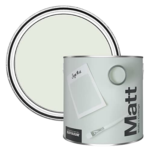 Rust-Oleum Colours Matt Emulsion Wall and Ceiling Paint - Sage Mist 2.5L