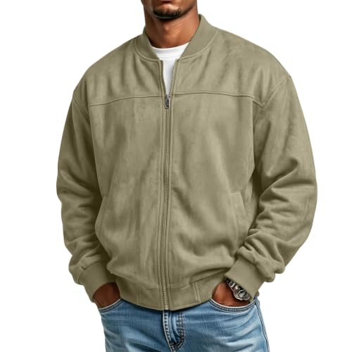 Mens Lightweight Jackets Zip Up Business Casual Bomber Jacket with Pockets - image 6