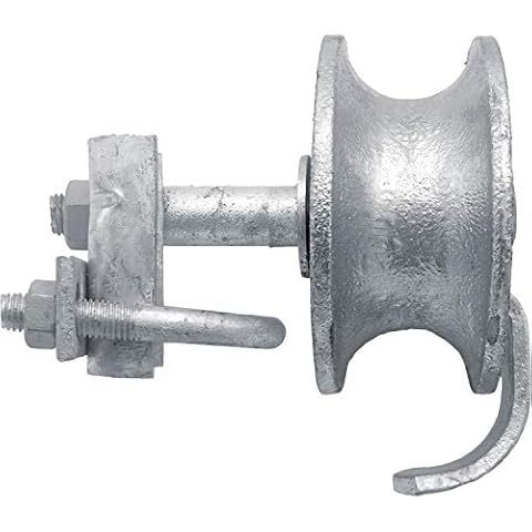 Jake Sales Chain Link Rolling GATE Track Wheel Roller: to 2" Gate Frame & 1-5/8" Track Pipe Cover