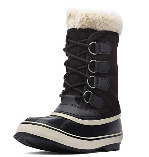 Sorel - Women's Winter Carnival Waterproof Boot for Winter, Black, Stone, 9 M