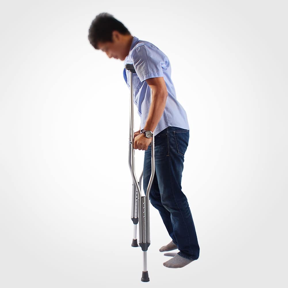 PAASHE Muletas, Bastones de Aluminio para Axilas, Bastones médicos para Ancianos, bastón para Caminar para Personas Mayores con discapacidad, Unisex