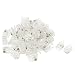 uxcell 40 Pcs RJ9 4P4C Telephone Cable End Phone Adapter Connector Modular