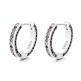 Pendientes de aro de AAA, delicadas Joyas Encantadoras Coloridas de Moda para cumpleaños, Navidad