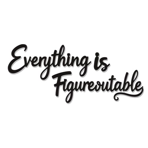 Slickss Everything is Figureoutable Office Wall Decor - Positive Affirmations Wall Art for Inspirational Motivational Wall Decor