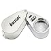 iKKEGOL 40X 25mm All Metal Magnifier Jeweler LED UV Lens Jewelery Loupe Magnifier (LED Currency Detecting/Jewelry Identifying Type)