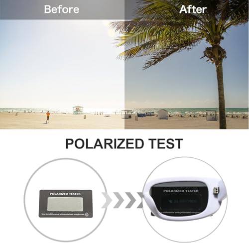 Image of Trendy Rectangle Sunglasses Polarized Women Men Chunky Thick TR90 Frame Shade UV400 TAC Lens Lightweight