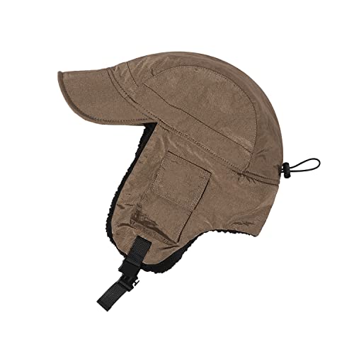 Clape Men's Winter Bomber Hat With Ear Flap Warm Fur Hunting Aviator Hat Trooper Trapper Cap Snow Eskimo Hat, Khaki #TOP4