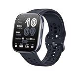 Amazfit Bip 6 Smart Watch 46mm, 14 Tage Akku, 1.97“ AMOLED, GPS & kostenloses Kartenmaterial, AI, Bluetooth Anruf Textfunktion, Gesundheits, Fitness Schlaf-Tracker, 140+ Trainingsmodi, 5 ATM, Schwarz
